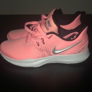 COPY - Nike TR8 Training Shoes Women's 7 Pink Tint/Silver, can’t fit due to fra…